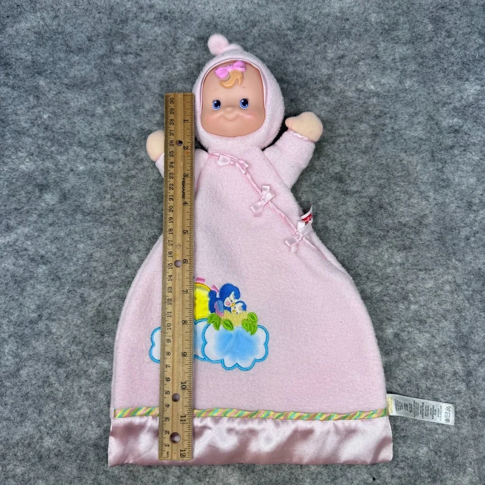 Fisher Price Flutterbye Dreams Pink Fleece Doll Lovey Security Blanket 15